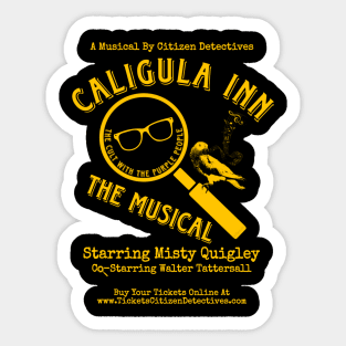 Caligula Inn The Musical - Glasses Sticker